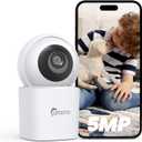 3K Security Camera Indoor,360 WiFi Camera for Home Security,Pan/Tilt,2.4/5 GHz Pet/dog/baby Camera with phone app,Night Vision, 2-Way Audio, 24/7,SD/Cloud Storage,Works with Alexa&Google Home (3K 5G)