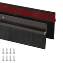 Tsnamay 3.3ft/1M 3.3ft/1M Door Brush Sweep Seal for Garage Roll Up Doors 2.36"/60mm Width,Brown & Black