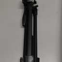 Laser Level Tripod,1/4"-20 Thread Mount,18" Lightweight Aluminum Portable Adjustable Tripod with 3-Way Flexible Pan Head, Bubble Level, Non-Skid Feet, Carrying Pouch Included,Black