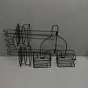 SRIWATANA Shower Caddy Hanging Over Head, Bathroom Shower Organizer Shower Rack Holder with Hooks for Razors - Black