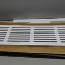 Return Air Grille Cover 32“ x 8.5” (Fits 30 x 6 Duct),Air Return Vent Cover
in White Finish, Straight Blade Design for Wall & Ceiling Installation (milky white)(MDF)