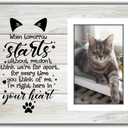 Cat Memorial Picture Frame, Pet Memory Picture Frame, Cat Frames For Pictures Memorial, Pet Cat Memorial Photo Frame 4x6, Cat Picture Frames For Cats That Passed, Passed Away Cat Memorial Gifts