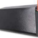 Pochar Rainproof Galvanized Steel Wall Mount Mailbox with Red Flag - Wall Mountable Large Hanging Mailboxes for Outside - Water Proof and Rust Proof Keyless Mailbox (16.3'' x 3.9'' x 9.6''), Black