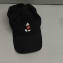 Concept One Disney Mickey Mouse Embroidered Cotton Adjustable Dad Hat with Curved Brim (Black)