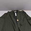 LARACE Open Front Cardigan for Women Cable Knit Sweater with Pockets Plus Size Long Sleeve Tops Button Down Winter Coat, color armygreen, size 2xL