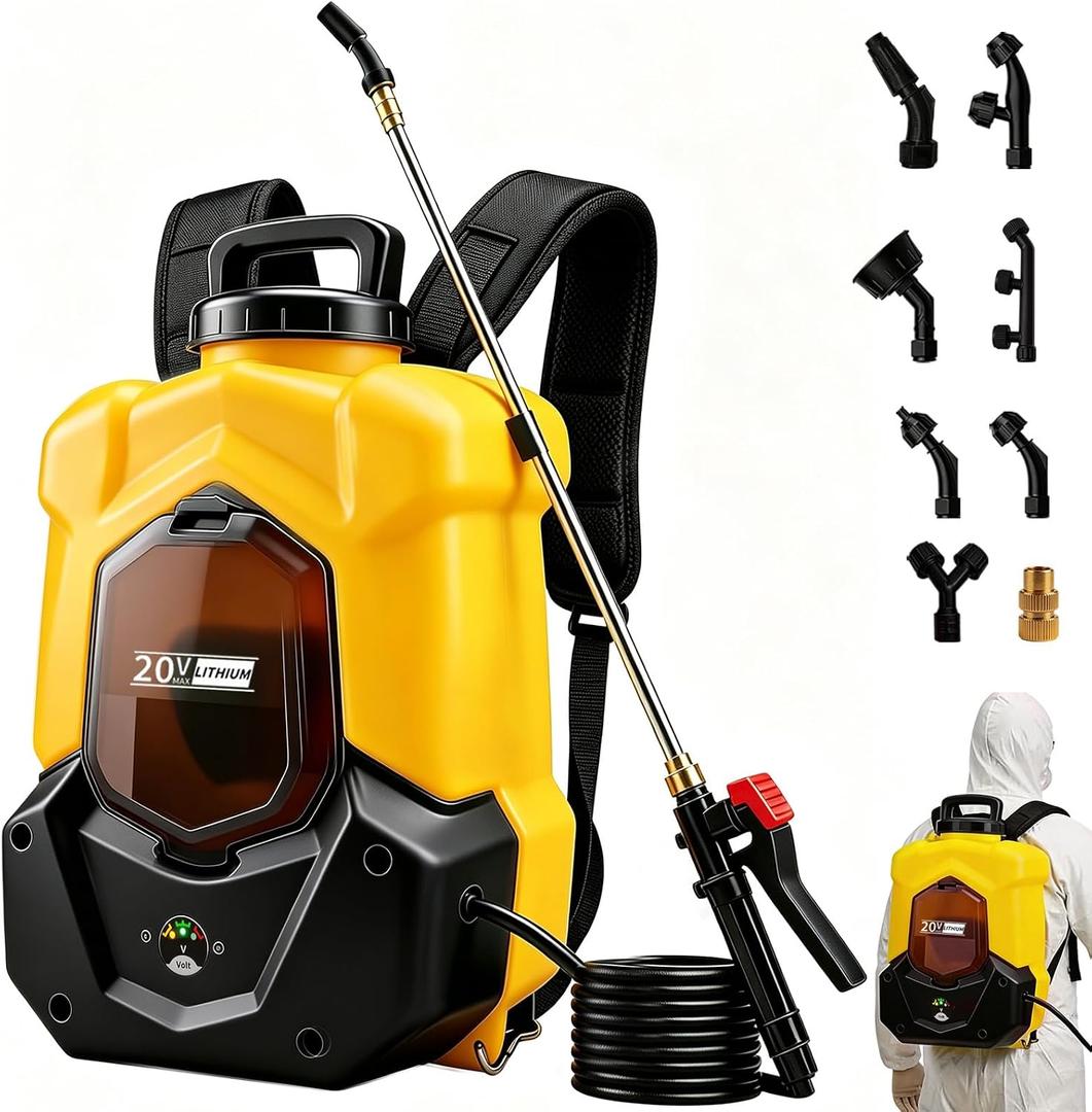 Battery Powered Backpack Sprayer for DEWALT 20V Max Battery