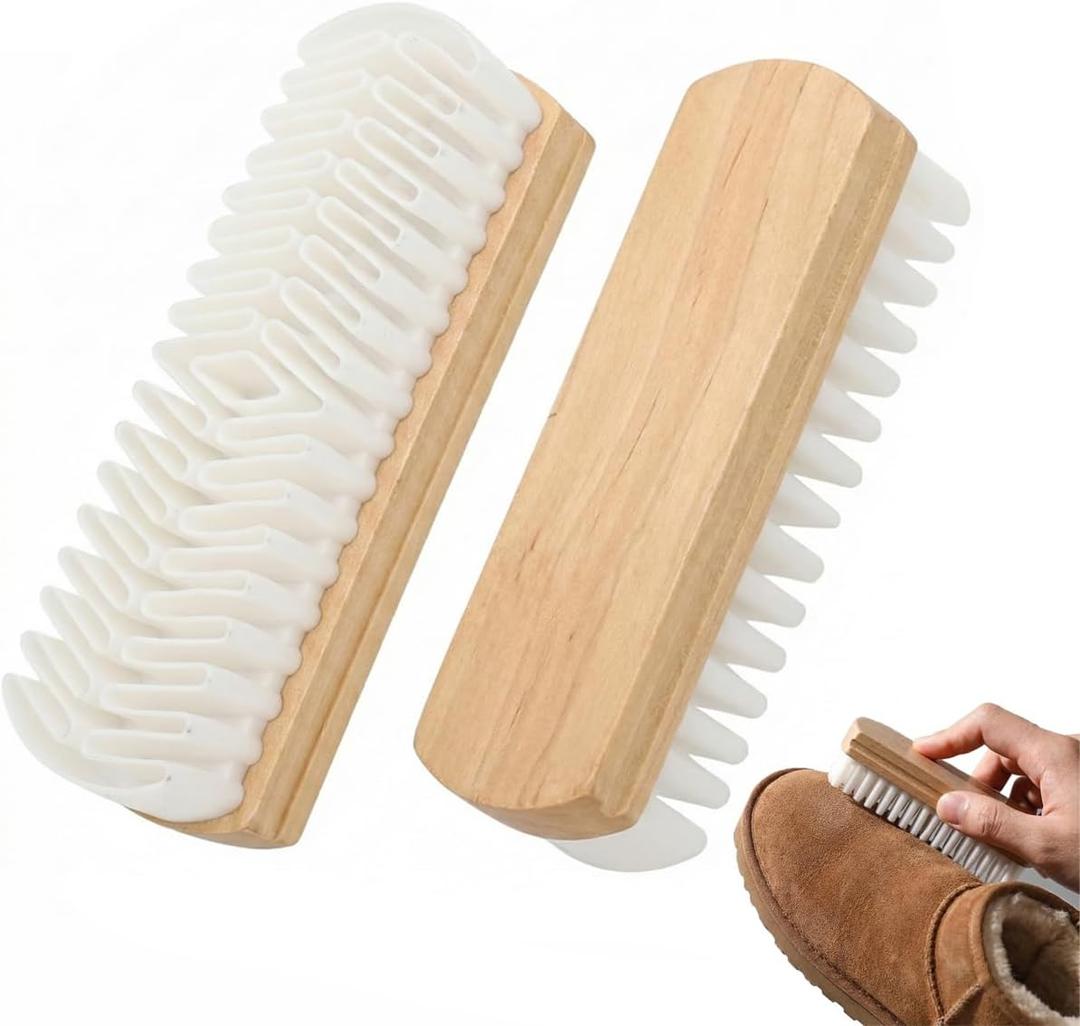 Suede Brush and Eraser, Suede Brush for Uggs Shoes, Boot, Nubuck, Suede Shoe Cleaner Cleaning Bursh(2 pcs)