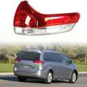 Outer Rear Right Tail Light Assembly Replacement for Sienna 2011-2014 Passenger Side