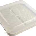 Nordic Ware - 60173 Nordic Ware Slanted Bacon and MeatTray, with Lid, White (9.3" x 9.3" x 1.2")