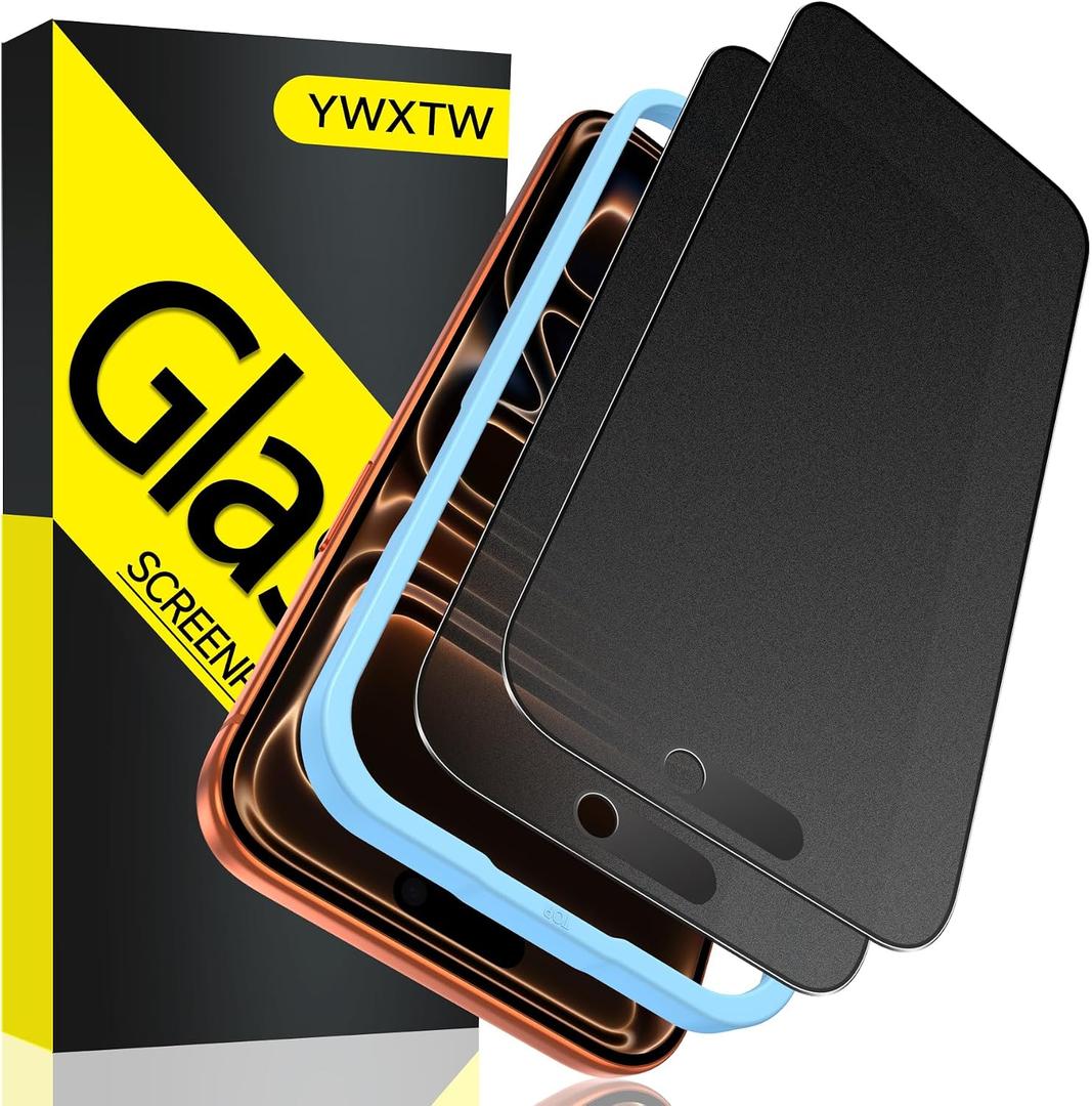 YWXTW 2 Pack Matte Privacy Screen Protector for iPhone 17 Pro Max