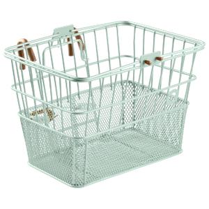 Bicycles Detachable Steel Half-Mesh Apollo Bike Basket with Built-in Handles, Weather-Resistant Steel and Integrated Hooks for Easy Assembly to Front Handlebar