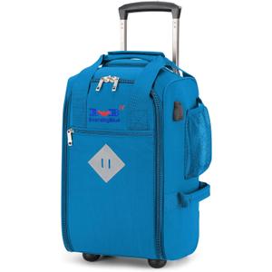 Boardingblue 17x10x9 Inches United Airlines Rolling Personal Item Under Seat Duffle Bag Luggage Suitable For Major Airlines Including Spirit, and Frontier Airline