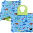 Dinosaur Compatible with iPad 10.2 Tablet Case for Kids Boy Light EVA Kids Friendly for iPad 9th 8th 7th Generation 10.2 Case with Handle Kickstand Kid-Proof Shockproof Cover for boy Gift (KL)
