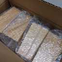 TURSTIN Set of 8 Furniture Legs 4 Inch Square Solid Wood Couch Legs Replacement Sofa Legs Mid Century Furniture Feet for Armchair Bed Dresser Cabinet Include Installation Hardware, Natural