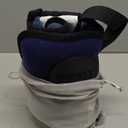 Travel Pillows for Airplanes, Airplane Pillow with Sleep Eye Mask, 360 Support Headrest, Travel Essentials, Adjustable Airplane Head Strap for with/Out Headrest Seat, Mottled Blue