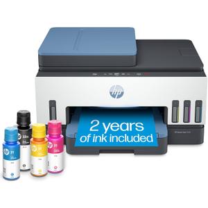 HP Smart Tank 7602 Wireless All-in-One Ink Tank Printer with 2 years of ink included,Print, scan, copy, fax, Best-for-home, Refillable ink tank (28B98A)