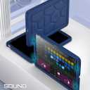 Poetic TurtleSkin case for New iPad (A16) 11th / 10th Generation (2025/2022), Heavy Duty Shockproof Kids Friendly Silicone Case Cover, Only Compatible with New iPad 11/10.9 Inch, Navy Blue