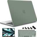 May Chen Case for MacBook Air 13/13.6-inch (M5/M4/M3/M2, 2022-2026 Models A3449 A3240 A3113 A2681), Lightweight | Closes Seamlessly | Ideal for Work Hard Shell Case, Midnight Green