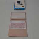 Slim Candy Colors Keyboard Case Compatible with Samsung Galaxy Tab A9 8.7 Inch 2023 Model (SM-X110/X115/X117) with S Pen Holder, Mutil Angles Stand Cover Detachable Wireless Keyboard (Pink)