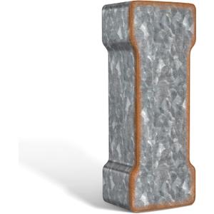 CraftyCrocodile 7" Galvanized Metal Letters for Wall Decor - 3D Letter I for Hanging & Free Standing - Decorative Rustic Alphabet Letters for the Living Room, Bedroom, Kitchen