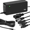 Uzi 54.6V 2A Charger (with Multiple Output Heads) for Fast and Safe Charging of Your 48V Li-ion Battery-Compatible with Ebike/Electric Scooter (Built-in Fan Cooling System)