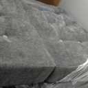 MAXYOYO 6" Folding Sofa Bed for Floor, Tufted Tri-Fold Floor Mattress with Chenille Fabric, Twin Size Portable Sofa Couch Guest Mat for Adults, Foldable Topper for Camping, Dark Grey, 35.4"x75"