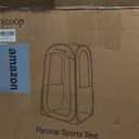 Sports Tent: Flycoop Portable Weather Pop Up Pod 1 Person to Provide Shelter from Wind Rain and Cold Weather Shelter for Outdoor Activities, Sports Events, Camping and Hiking (38.2*38.2*63 inch, Black)