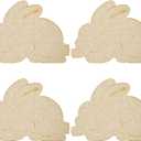 Easter Placemats Set of 4 Bunny Placemats Easter Table Decorations Burlap Spring Placemats Farmhouse Holiday Table Mats for Party Kitchen Dining Decoration