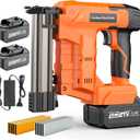 Nail Gun Cordless with Battery 4.0Ah2, 2-in-1 18 Gauge Brad Nailer & Stapler, Dual Mode Electric Nailer with 1600 Nails and Staples for Woodworking, Home Repairs & DIY