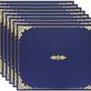 Certificate Holders, Navy Blue Certificate Frame Diploma Holders with Gold Foil Border for Letter Size 8.5x11 inch Award Certificates, 30packs