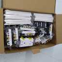 ELECTECK 20 Pack Standard Decorator Electrical Wall Receptacle Outlet, 15A 125V, 2 Pole 3 Wire, Non-Tamper Resistant, Wallplate Included, Residential and Commercial Use, UL Listed, White