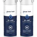 GLACIER FRESH XWF Replacement For GE XWF Refrigerator Water Filter Pack of 2 (Not for XWFE)