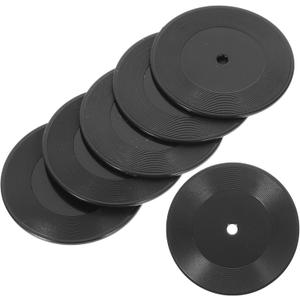 ABOOFAN 6pcs Dollhouse Miniature Records 1:12 Scale Mini Record Tiny Music Room Furniture Model Doll House Accessory for Micro Landscape Cake Topper Decor Black ABOOFAN 6pcs Dollhouse Miniature Records 1:12 Scale Mini Record Tiny Music Room Furniture Model Doll House Accessory for Micro Landscape Cake Topper Decor Black