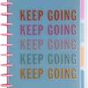 Happy Planner Undated Plans + Notes Monthly Planner Notebook Journal, 4-Month Planner, Good Going Theme, Classic Size, 95 Pages, 4 Dividers, 12 Planner Sticker Sheets, 7" x 9 3/4"