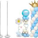 Balloon Column Stand Kit, 7 Ft Adjustable Tower, Set of 2, Party Decoration for Birthday, Wedding, Baby Shower (set of 2)