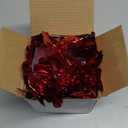 Chuangdi Chuangdi 16.4 Feet Valentine's Day Tinsel Garland with Lights 50 LEDs Metallic Tinsel Twist Garland Hanging Shiny Lights for Valentine Tree Wreath Wedding Home Party Decorations(Romantic Red)