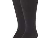 Truform 20-30 mmHg Compression Stockings for Men and Women, Knee High Length, Closed Toe, Charcoal, 2X-Large