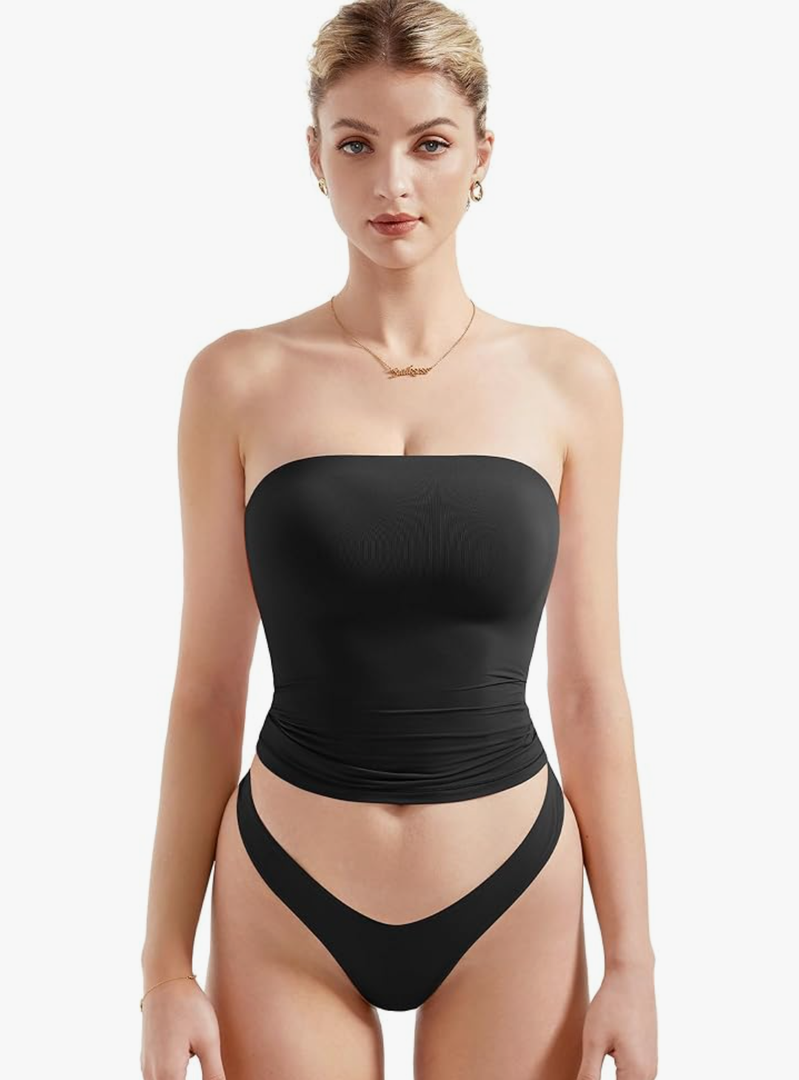 SUUKSESS Women Sexy Tube Top Summer Y2K Going Out Double Lined Basic Tank Top M