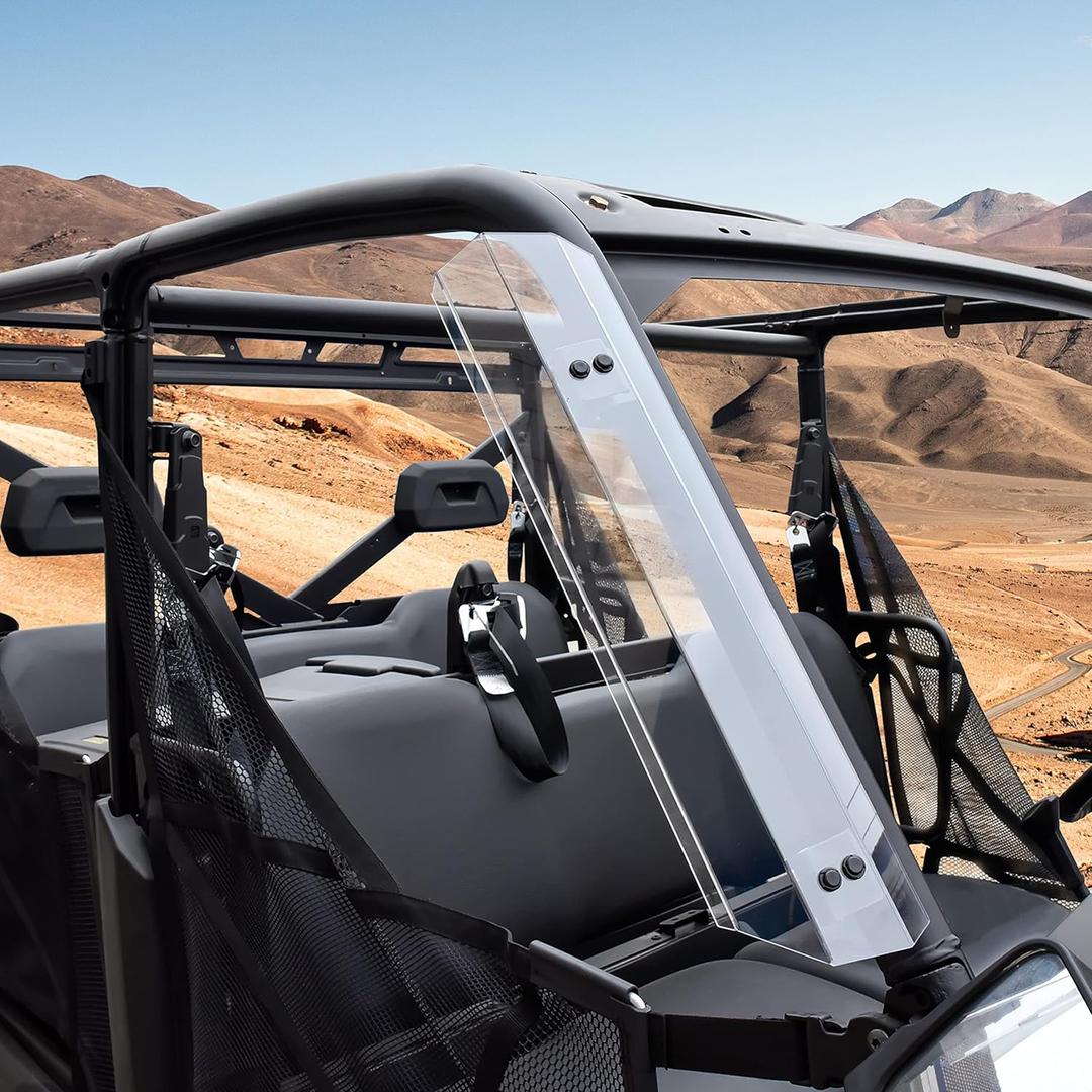 SAUTVS UTV Side Wind Deflectors for Can-Am Maverick Defender, Air Deflectors Windshield Deflector Kit for Polaris Ranger XP 1000 900 570 General 1000 Can-Am Defender Maverick Trail Accessories (2PCS)