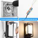 RAYVO Modern Outdoor Wall Light with Dusk to Dawn Sensor, Waterproof Exterior Light Fixture with E26 Base, 3000K LED Bulb Included, Black Metal Frame Outdoor Sconce Lights for Porch Garage Entryway