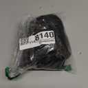 Women's Satin V-Neck Blouse Long Sleeve Button Down Shirt Business Casual Loose Fit Work Top (X-Large, Black)