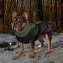 IECOii Extra Warm Reflective Adjustable Dog Jacket - Fleece Turtleneck Winter Coat for Dogs in Cold Weather, XL