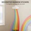 PUTSKA Corner Stuffed Animal Storage Organizer - Stuffed Animal Holder, Stuffy Storage, Space-Saving Plushies and Toy Corner Organizer for Kids Room (Rainbow)