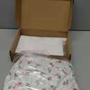 Hair Tools Travel Bag with 2 Silicone Heat Resistant Mat, Quilted Storage Pouch for Curling Iron, Flat Irons, Straighteners, Haircare Accessories Organizer, Gift for Women(White)