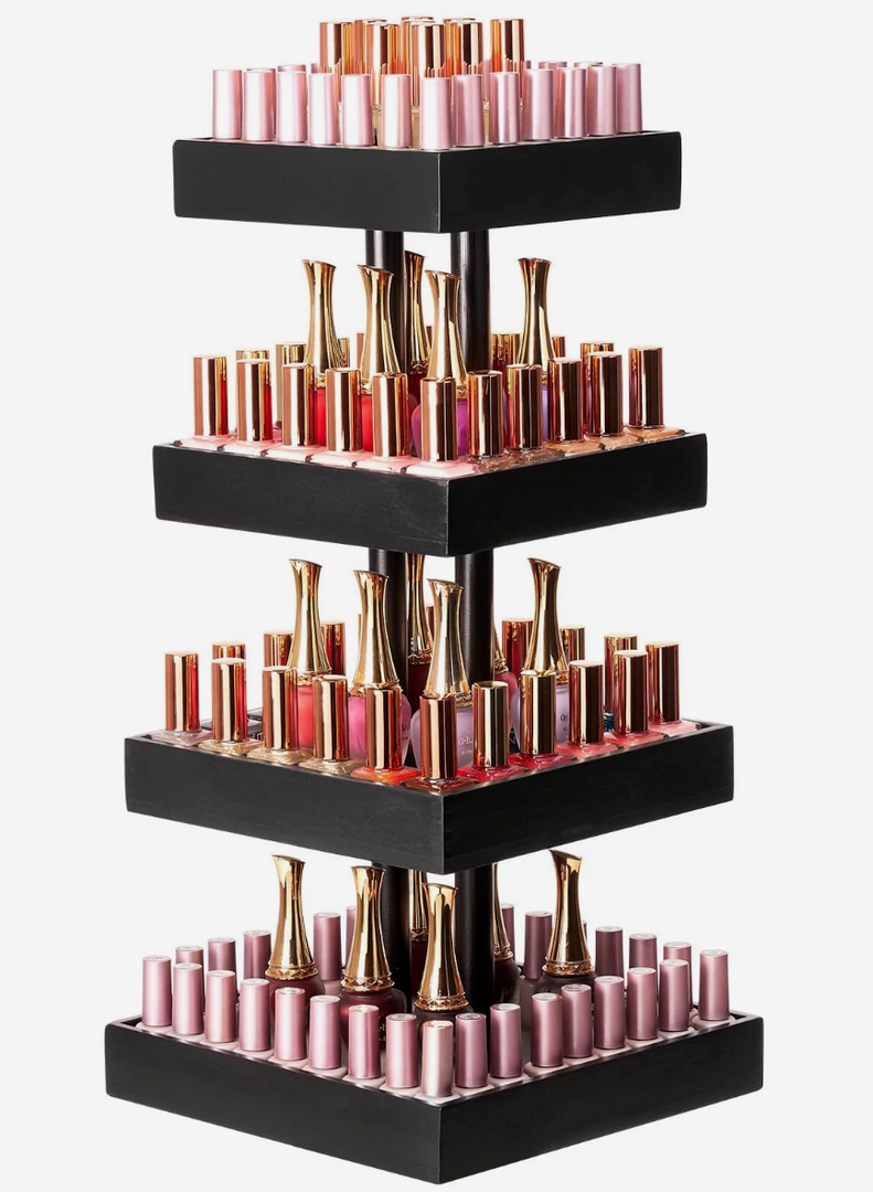 360 Rotating Organizer Storage Nail Polish 120212 Bottles Rack Holder Display