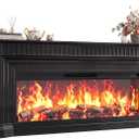 PRAISUN 70'' Fireplace TV Stand with 48'' Electric Fireplace 