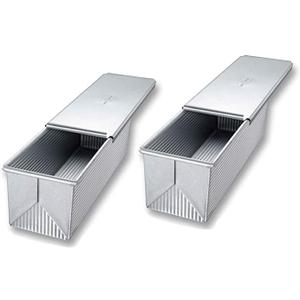 USA Pan Pullman Loaf Pan, 9 x 4 x 4, Aluminized Steel