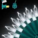 100-Count Cool White LED Christmas String Lights, 35 Ft Green Wire, UL Certified Connectable, Mini Xmas Lights Outdoor or Indoor (Cool White)