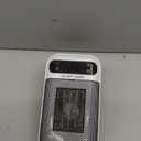 Mini Plug in Heater, Portable Wall Space Heater with Remote, Small Wall Outlet Heating with Adjustable Thermostat and 12H Timer, LED Display for Home Office Bathroom Indoor Use (Snow)