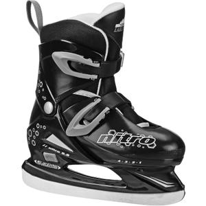 Lake Placid Boys Nitro 8.8 Adjustable Ice Skates (Medium, Grey)